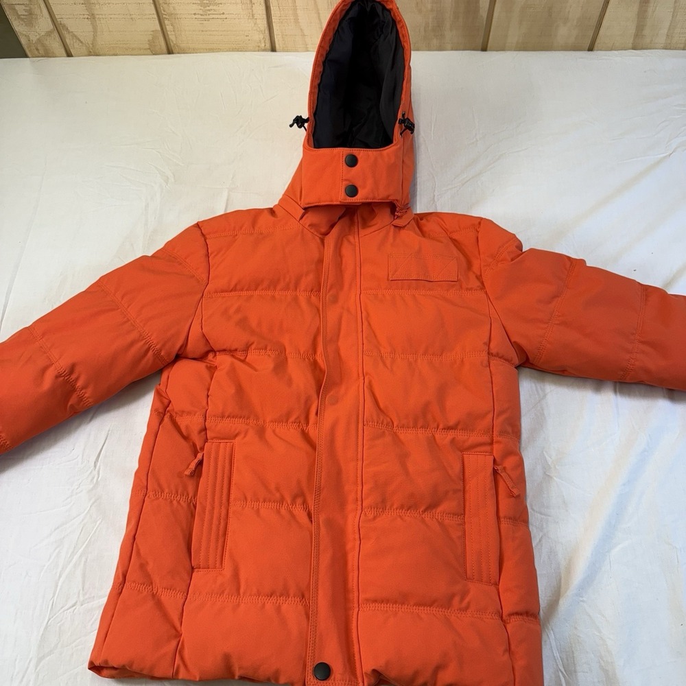 Wantdo Puffer mens/women Unisex Small Ski, Hunting, Winter Jacket Orange‎ Safety